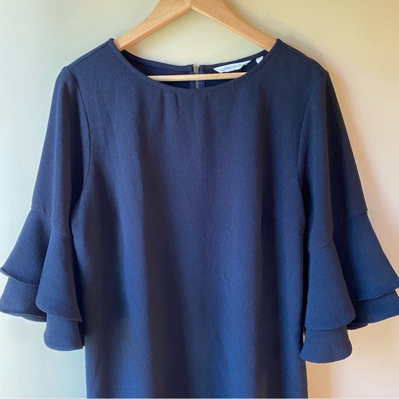 Soft Surroundings Black Loose Flutter Bell Sleeve Women’s Dress Size Large - Picture 4 of 13